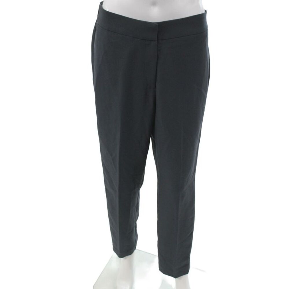 Reiss Womens Dress Pants Black Pull On Polyester Solid Size 8
